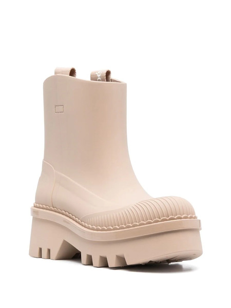  Chloé Raina Rain Boots - Neutrals 