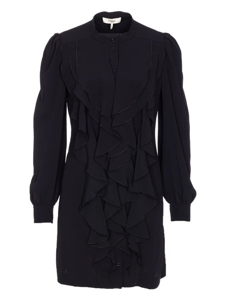  Chloé Ruffle-detail Blouse - Black 
