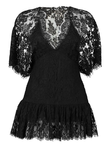 Chloé Ruffled Lace Blouse - Black 