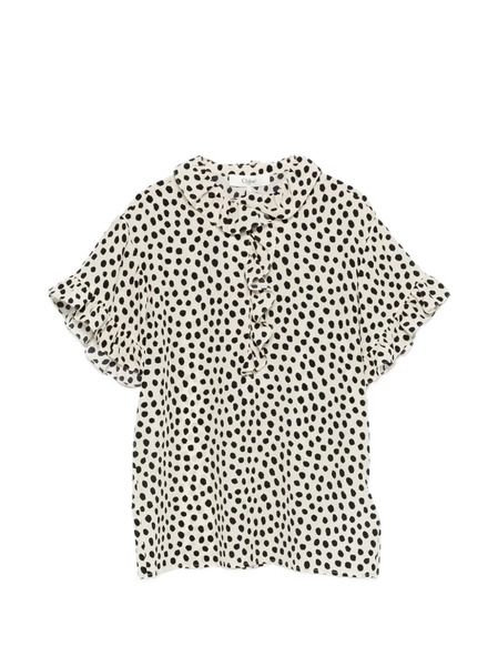  Chloé Ruffled-neck Blouse - White 