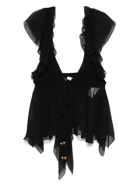  Chloé Silk Blouse - Black 