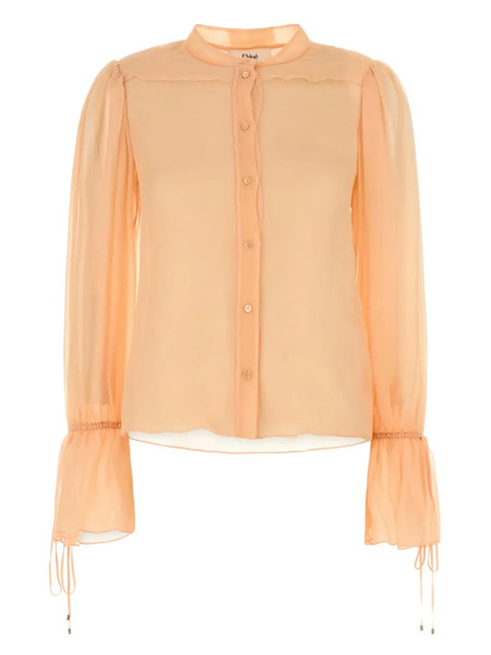  Chloé Silk Blouse - Pink 