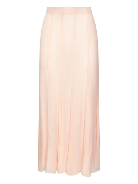 Chloé Silk Maxi Skirt - Pink 