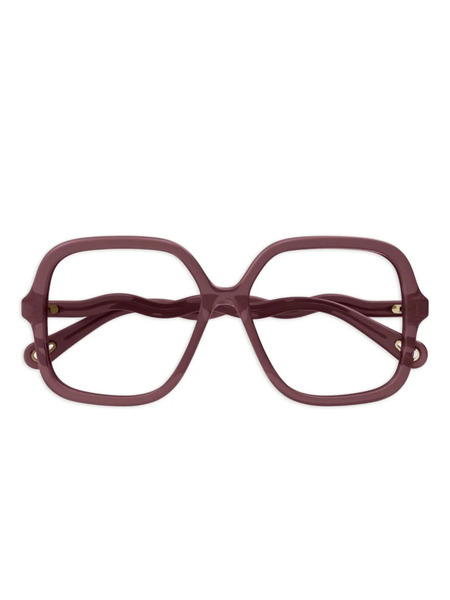  Chloé Square-frame Acetate Glasses - Red 