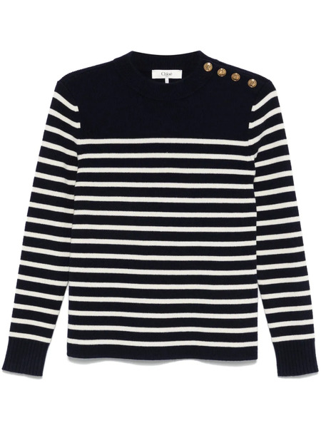  Chloé Striped Sweater - Blue 