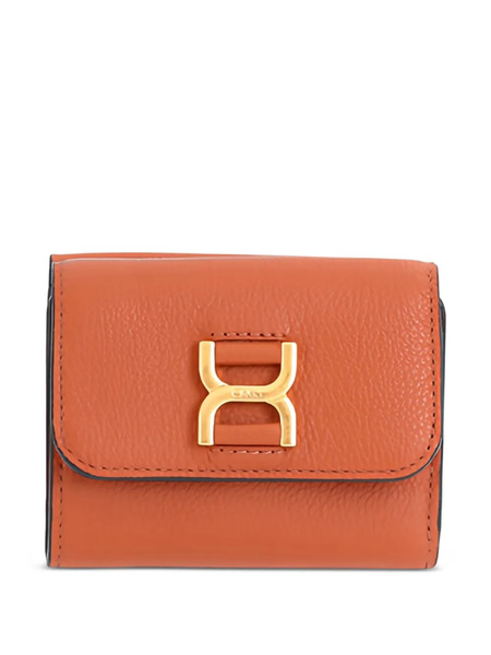  Chloé Trifold Leather Wallet - Brown 