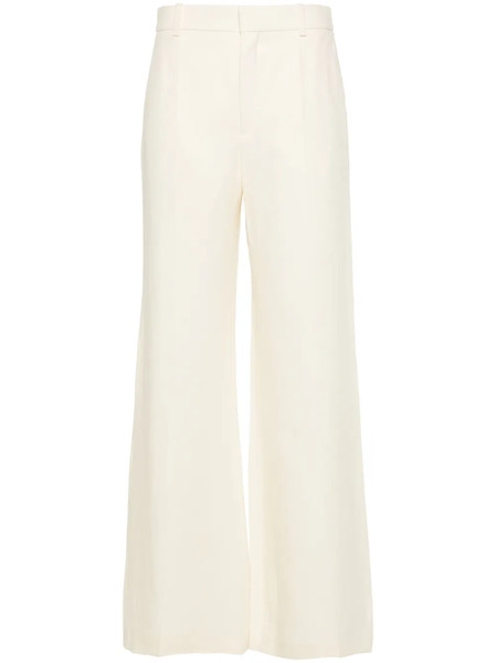  Chloé Wide-leg Linen Trousers - Neutrals 