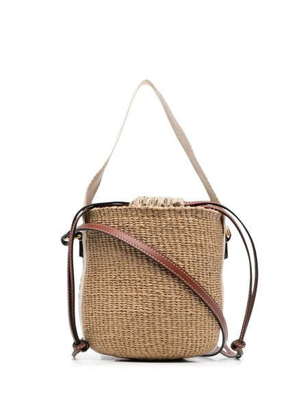  Chloé Woven Drawstring Tote Bag - Neutrals 