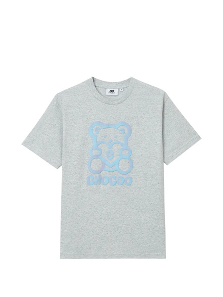  Chocoolate Bear-print T-shirt - Grey 