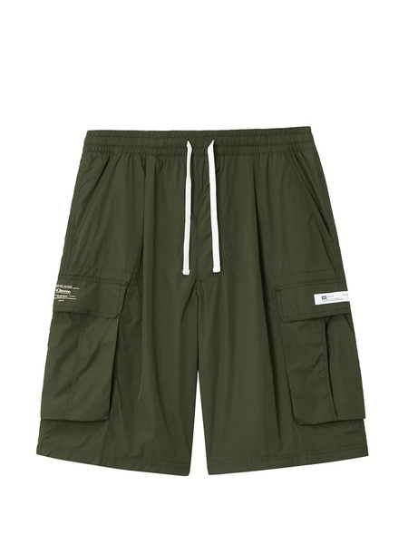  Chocoolate Cargo Drawstring Shorts - Green 