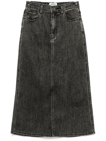  Chocoolate Denim Skirt - Black 