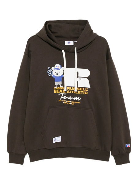  Chocoolate Embroidered Hoodies - Brown 