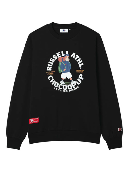  Chocoolate Graphic-print Crew-neck Sweatshirt - Black 