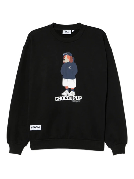  Chocoolate Graphiced Sweatshirt - Black 