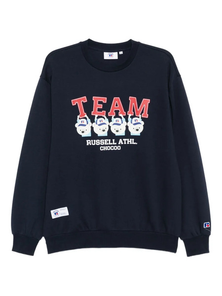  Chocoolate Graphiced Sweatshirt - Blue 