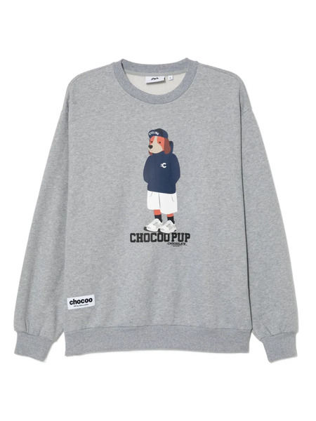  Chocoolate Graphiced Sweatshirt - Grey 