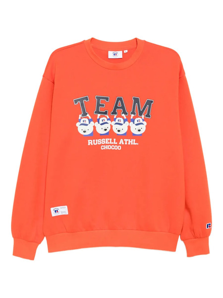  Chocoolate Graphiced Sweatshirt - Orange 