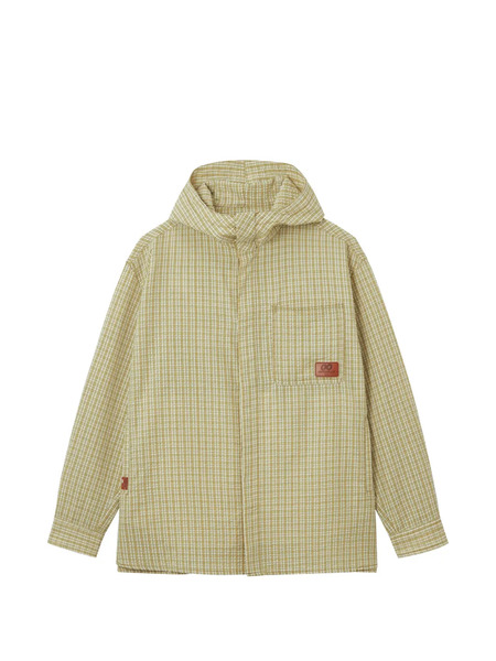  Chocoolate Hooded Checked Jacket - Green 