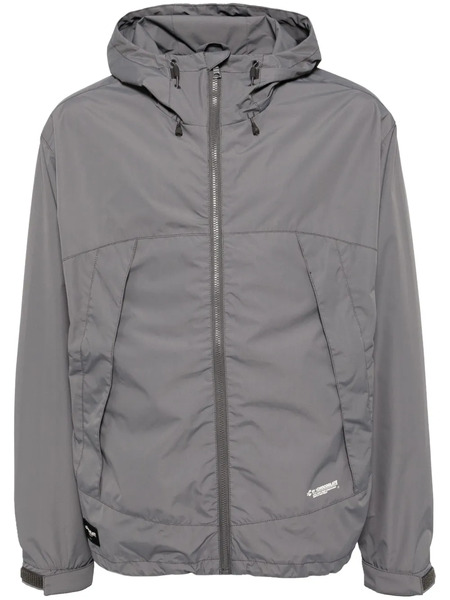  Chocoolate Hooded Zip-up Windbreaker - Grey 