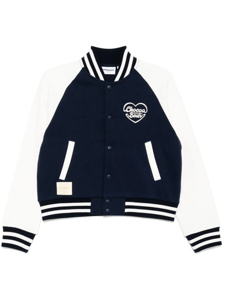  Chocoolate Logo-embroidered Jacket - Blue 