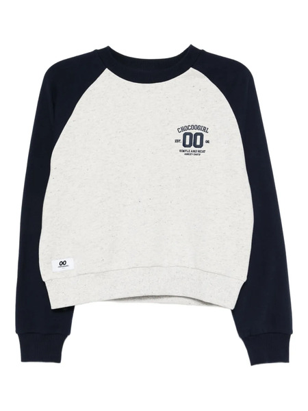  Chocoolate Logo-embroidered Sweatshirt - Grey 