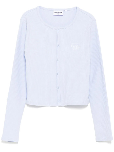  Chocoolate Logo-embroidered Top - Blue 