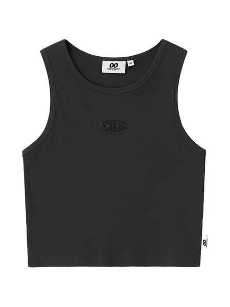  Chocoolate Logo-embroidered Top - Grey 