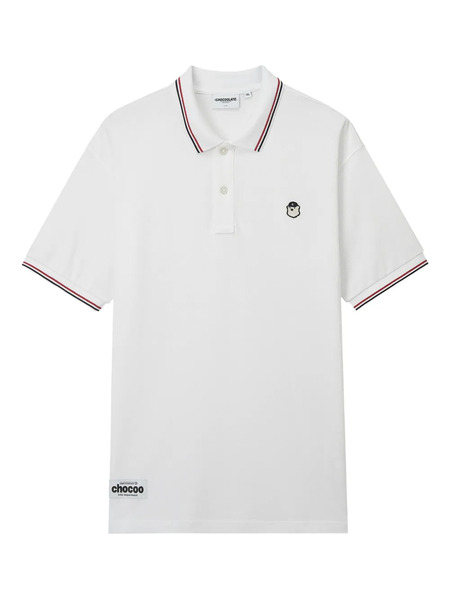  Chocoolate Logo-patch Polo Shirt - White 