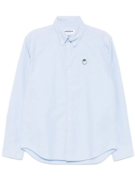  Chocoolate Logo-patch Shirt - Blue 