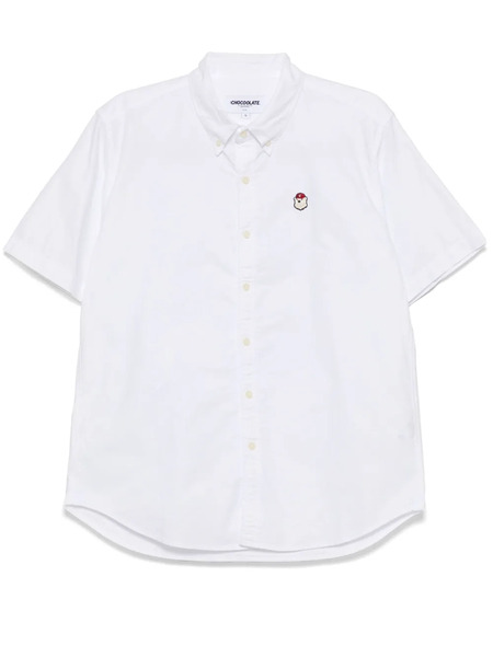  Chocoolate Logo-patch Shirt - White 