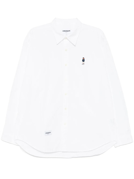  Chocoolate Logo-patch Shirt - White 