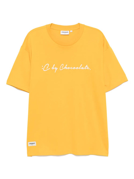  Chocoolate Logo-print T-shirt - Yellow 