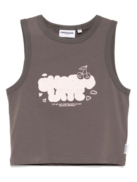  Chocoolate Logo-print Tank Top - Grey 