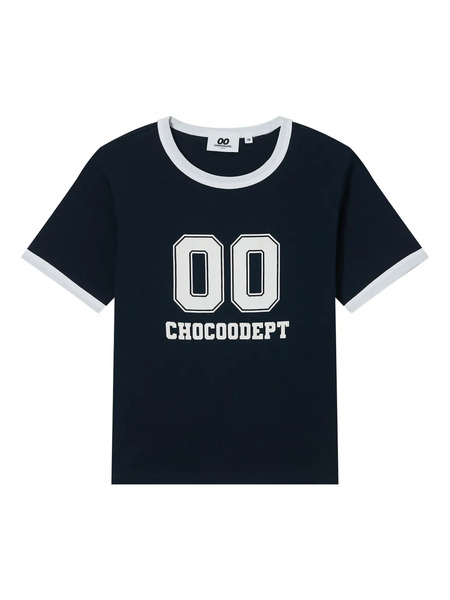  Chocoolate Number-print T-shirt - Blue 