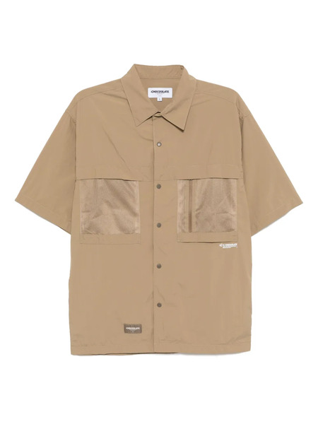  Chocoolate Short-sleeved Shirt - Brown 