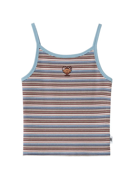  Chocoolate Striped Embroidery Top - Neutrals 