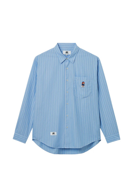  Chocoolate Striped Pocket Shirt - Blue 