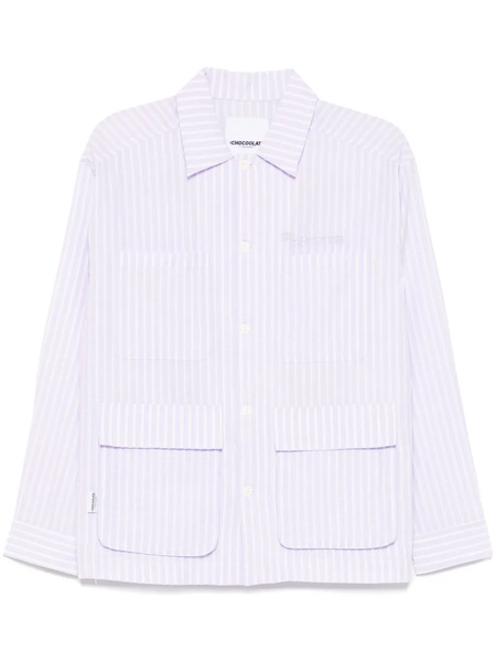 Chocoolate Striped Shirt - Purple 