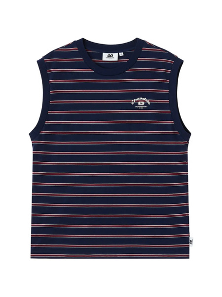  Chocoolate Striped Sleeveless Top - Blue 