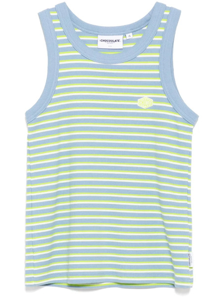  Chocoolate Striped Tank Top - Blue 