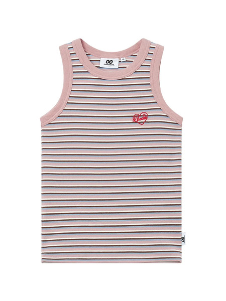  Chocoolate Striped Tank Top - Pink 