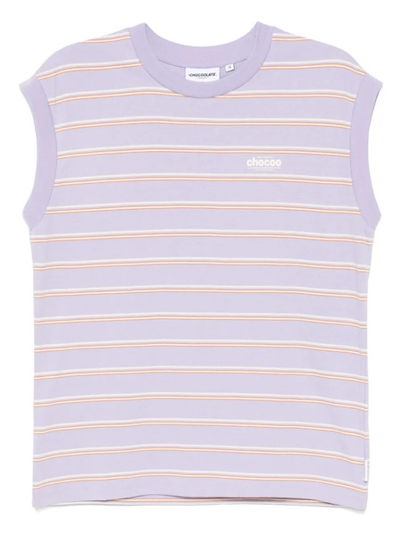  Chocoolate Striped Tank Top - Purple 