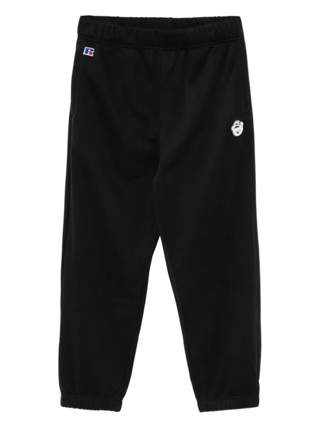  Chocoolate X Russell Athletic Bear-embossed Trousers - Black 