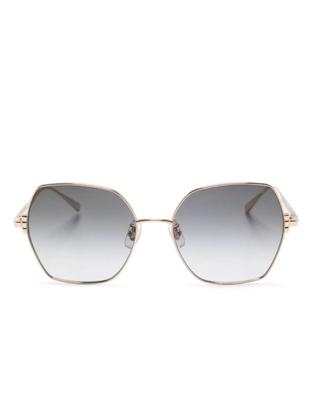  Chopard Eyewear Square-frame Sunglasses - Gold 