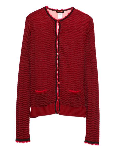 Christian Lacroix Pre-owned 2000s Herringbone-pattern Floral-print Jacket - Red 