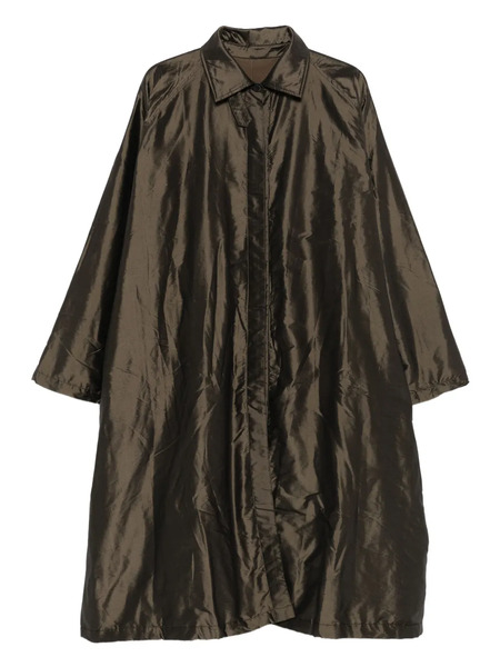 Christian Peau Buttoned Silk Coat - Green 