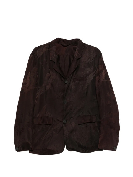  Christian Peau Floral Buttoned Blazer - Brown 