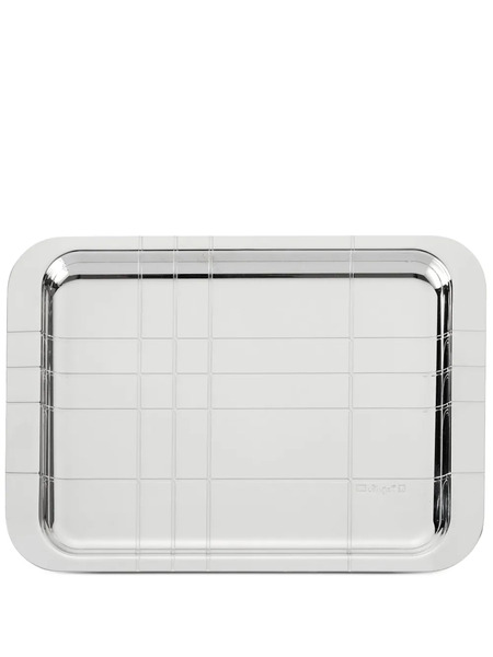  Christofle Graphik Rectangular Tray (22cm X 16cm) - Silver 