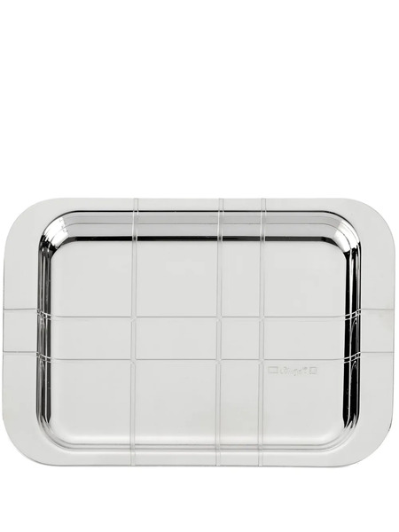  Christofle Graphik Rectangular Tray (10cm X 15cm) - Silver 