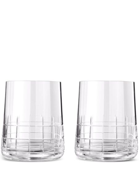  Christofle Graphik Water Goblets (set Of Two) - White 